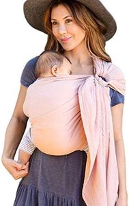 Moby Ring Sling Wrap Carrier | Hands-Free, Versatile Support Wrap for Mothers, Fathers, and Caregivers | Breathable, Baby Wrap Carrier for Newborns, Infants & Toddlers | Supports 8-33 lbs (Rose)