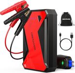 DBPOWER 1000A Portable Car Jump Starter (up to 7.0L Petrol, 5.5L Diesel Engine) Battery Booster with LED Flashlight