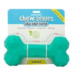 BarkButler Chu The Bone Dog Toy - Green | Medium-Large Dogs(10-30kg) | Durable & Treat-Dispensing | Gentle on Teeth & Gums | 100% Natural Rubber | Non-Toxic | Suitable for All Dog Breeds