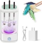 Electric Makeup Brush Cleaner, Multi-Functional Cosmetic Brush Cleaner, Portable Automatic Makeup Brush Cleaning Solution With Dryer-Holder, Charger, USB-C cable, Beauty Gift for Women