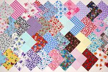 Remnants 4" / 10cms Fabric Patchwork Squares Charm Pack Craft Quilting - 30 pcs - Simply Sew Crafty™