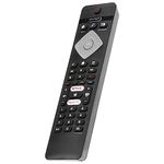 Gvirtue Remote Control for Philips Ambilight 4K Smart LED TV 75PUS6754/12 65PUS6704/12 55PUS6754/12 50PUS6754/12 43PUS6754/12 - No Setup Required: (Netflix and Rakute TV buttons)