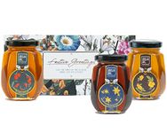 Honey - 100% Pure Raw Organic Unprocessed Litchi, Wildflower, Mustard Blossom Shahad| 100% Pure NMR Tested Honey| No Added Sugar| Natural & Unpasteurized Immune Booster Flavoured Shahad (Pack of 3)750g