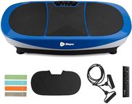LifePro Rumblex Max 4D Blue Vibration Plate Exercise Machine with Loop Resistance Bands - Full Body Workout Equipment for Home Fitness, Shaping, Training, Recovery, Weight Loss