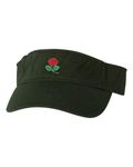 Go All Out Adjustable Forest Adult Rose Embroidered Visor Dad Hat