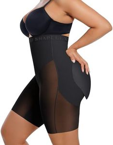 SHAPELLX Butt Lifting Shapewear with Butt Pads Tummy Control Black X-Large