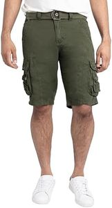 X RAY Mens Cargo Shorts Camo & Solid Colors 12.5" Inseam Knee Length Classic Fit Multi Pocket (Big and Tall Shorts for Men), Double Stitch Charcoal, 40