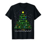 Christian Christmas Shirts Bible Names of Jesus Gift Tree T-Shirt