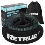 RETRUE Tow Strap 4” x 20‘ 28660 LBS Off Road Recovery Belt Lab Tested Breack Strength Emergency Towing Rope Triple Reinforced Loop Ends Belt