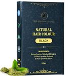 The Ayurveda Rituals - Natural Beard & Moustache Black Colour For Men -Instant 100% Natural, Ammonia & PPD Free -Get Natural Black Beard- Plant Based -No Harmful Chemicals | Herbal Organic Beard Color | Natural Henna Powder | 9 Organic Ayurvedic Extracts l Natural Black (100gm)