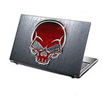 TaylorHe 15.6 inch 15 inch Laptop Skin Vinyl Decal with Colorful Patterns and Leather Effect Laminate MADE IN England Grunge Metal Skull