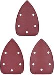 uxcell 30pcs Triangle Detail Sander Sandpaper Sanding Paper Sander Pads Sheet Assorted 5 Hole 180/240/320 Grits