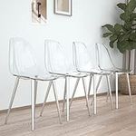 SSLine Modern Acrylic Dining Chairs