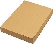 Bright Creations 200 Pack Brown Craft Paper for DIY Projects, Classroom, Letter Size Kraft Paper Material Sheets, 130gsm (8.5 x 11 In)