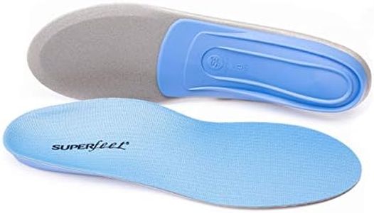 Superfeet Unisex Orthotics Arch Support Cushion Insoles, Blue, Size E