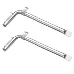 Derurizy PB050012 Viking Appliance Oven Burner, Burner Tube Gas Replacement for EVGIC305 VGIC365 VGRC605 VGSS480 VGIC367 VGSC300 VGSC305 VGSS300 Viking Range Parts, Stainless Steel, 2-Pack, 17 Inch