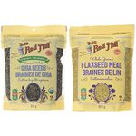 Bob's Red Mill Organic Chia Seeds, 340g & Bobs Red Mill Flaxseed Meal, 453g