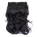 STREAK STREET CLIP-IN 18" OUT CURL NATURAL BLACK HAIR EXTENSIONS
