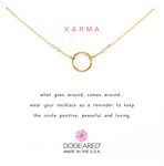 Dogeared Karma Necklace 16 inch Gold Dipped One Size