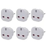 Jsdoin EU Travel Adapter pack of 6, UK to European Plug Adapter, Europe Converter Type C, E, F for Spain, France, Italy, Portugal, Germany, Netherlands, Greece, Poland, Turkey and More