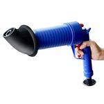 Drain Pump Cleaner, Air Power Toilet Plunger Set Drain Clog Remover Tool Air Drain Blaster Gun Bellows Plunger for Sink Bath Toilets Bathroom Shower Kitchen Clogged Pipe Bathtub