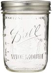 Ball Mason "PINT" Jars Wide-Mouth Can or Freeze - 12pk (by Jarden Home Brands) WM 16 Oz