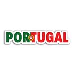 2 x 10cm Wide Portugal Vinyl Stickers - Portuguese Flag Europe Travel Sticker #75236