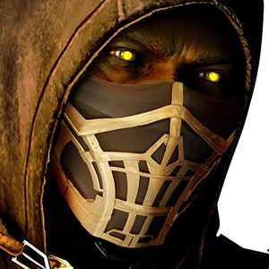 VZQI Mortal Kombat Mask Scorpion Mask Halloween Game Cosplay Costume Mens