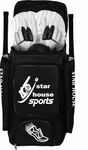 Grow wings Star House Cricket Kit Bag Code Material and Soft and Smooth Zipper (Black)