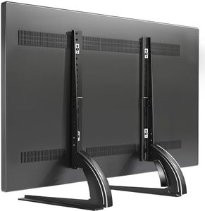 TAVR Universal Table Top TV Stand Mount for 27 30 32 37 40 43 47 50 55 60 65 Inch LCD LED Flat/Curved Screen TVs, Height Adjustable TV Legs, Strong TV Base Holds up to 88 lbs, Max VESA 800x500mm