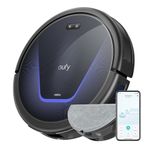 eufy G50 Hybrid Robot Vacuum with Mop, 4,000 Pa Strong Suction, Dynamic Navigation, Pro-Detangle Comb, Roller Brush, Ideal for Pet Hair, Hard Floors