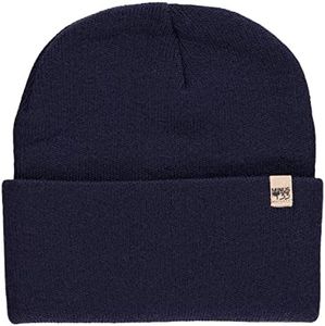 Minus33 Midweight Everyday Knit Cuff Beanie - 100% Merino Wool - Warm Winter Hat - Navy Blue