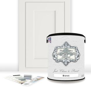 ALL-IN-ONE Paint, Durable cabinet and furniture paint. Built in primer and top coat, no sanding needed. Includes our 30 featured color card - Bone, Gallon