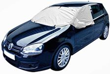 Sakura Car Windscreen Frost Protector - SS4922 - Universal Easy Fit - Covers Side Windows and Wing Mirrors - for Most Cars, Medium