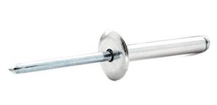 4.8mm x 30mm (16mm) Large Flange Blind Pop Rivet Dome Head Aluminium/Steel Shaft (Pack of 20)