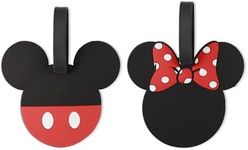 Peers Hardy - Disney Mickey M Disney Mickey & Minnie Mouse Black and red 2 Piece Luggage Tags