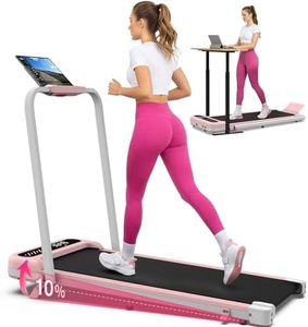 WELLFIT Foldable Treadmill with Incline, 350 LBS Capacity Walking Pad with Handle Bar, Portable Walking Pad Treadmills for Home, Under Desk Treadmill with App & Remote Control, Wide Belt, LED Display
