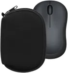 kwmobile Neoprene Case Compatible with Logitech M220 Silent / M235 / M185 - Case for Mouse Soft Pouch Carry Bag - Black