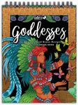 ColorIt Goddesses Adult Coloring Book Spiral Bound, USA Printed, Lay Flat Hardback Covers, Thick Smooth Paper, 50 Single-Sided Goddesses Coloring Pages