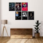 SAW J Cole Wall Art 8x12 inch Posters for Bedroom, Living Room, Office - Iconic Photos, Music Quotes Hip Hop Décor Pack of 6 (Color- Multicolor)