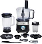 Quest 34800 Multifunctional Food Processor / 6-in-1 Chopper, Blender, Grinder & More / 2 Litre Bowl / 3 Speed Settings + Pulse/Dishwasher Safe Parts / 600W