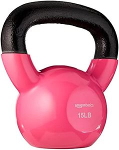 Amazon Basics Vinyl Kettlebell, 15lbs / 6.8kg