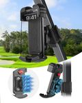 LEAPGOMAX Magnetic Golf Cart Phone Holder Mount with Vibration Dampener & Ultra-Strength Neodymium N52 Magnets for EZGO/Club Car/Yamaha/ICON, Golf Cart Phone Caddy for iPhone/Galaxy/Google Pixel