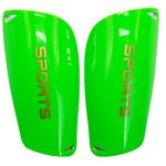 SZXMDKH Football Shin Guards, Shin Guards Pads, Youth Boys Girls Shin Pad Sleeves for Football Games, EVA Cushon Protection Reduce hit & Injuries(Green), M