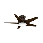 Casablanca 44" Isotope Small Room Brushed Cocoa Ceiling Fan with Light with Wall Control