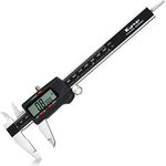 Kynup Vernier Calipers, 6inch/150mm Electronic Calipers Measuring Tool with Large LCD Screen, Auto-Off Feature, Inch Metric Fraction Conversion Caliper Tool for Household/DIY/Jewelry/Woodworking