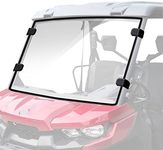StarknightMT Scratch-Resistant Defender Windshield - UV-proof Full Front Windshield Compatible with Can Am Defender MAX HD5 HD8 HD10 2016-2024 2025