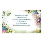 Butterfly Delight Custom Printed Business Cards - Set of 250-2 x 3-½ inches - Matte Finish - Single-Sided - Great for Graduations and Personalized Gifts, Printed in The USA, by Colorful Images