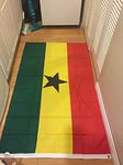 GHANA 3 X 5 FEET LARGE COUNTRY FLAG BANNER ... (92 CM X 152 CM) .. NEW