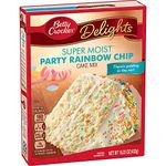 Betty Crocker Delights Super Moist Party Rainbow Chip Cake Mix 15.25 Oz (Pack of 2) 2